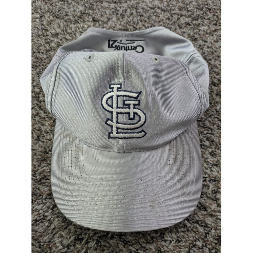 Vtg St. Louis Cardinals Outdoor Cap Baseball Hat Silver Snapback Century 21